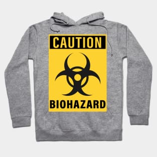 CAUTION BIOHAZARD CORONAVIRUS COVID-19  T-SHIRT DESIGN Hoodie